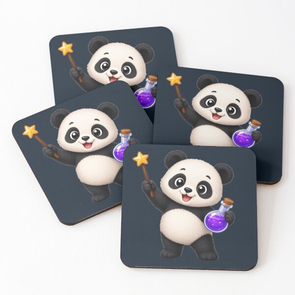 Item preview, Cute Kawaii Wizard Panda With Magic Wand designed and sold by Seculinator.