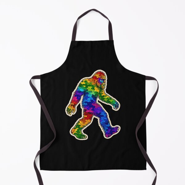Item preview, Rainbow Camo Sasquatch: Colorful Camouflage Bigfoot Silhouette designed and sold by Swanny's Custom T-shirt and Gift Designs.