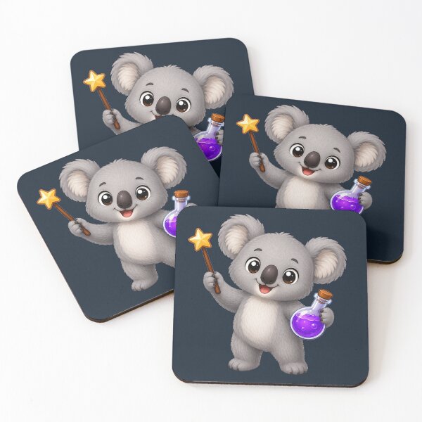 Item preview, Cute Kawaii Wizard Koala With Magic Wand designed and sold by Seculinator.