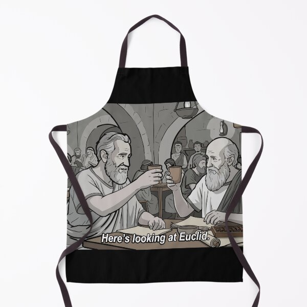 Item preview, Nerdy Here's Looking At Euclid Funny Math Ancient Greece Pun designed and sold by MathWare MathClips.