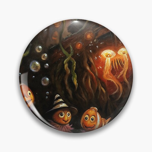 Item preview, Underwater Halloween Fish Witch Cute Spooky Art designed and sold by DarkHolyQueen.