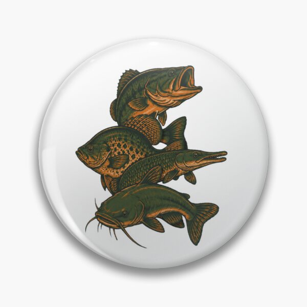 Item preview, Hunter Blend Freshwater Fish Collage designed and sold by TJT-GRAPHIX.