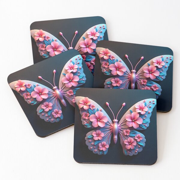 Item preview, Elegant Floral Butterfly Tropical Hibiscus Art designed and sold by Luna-Flow.