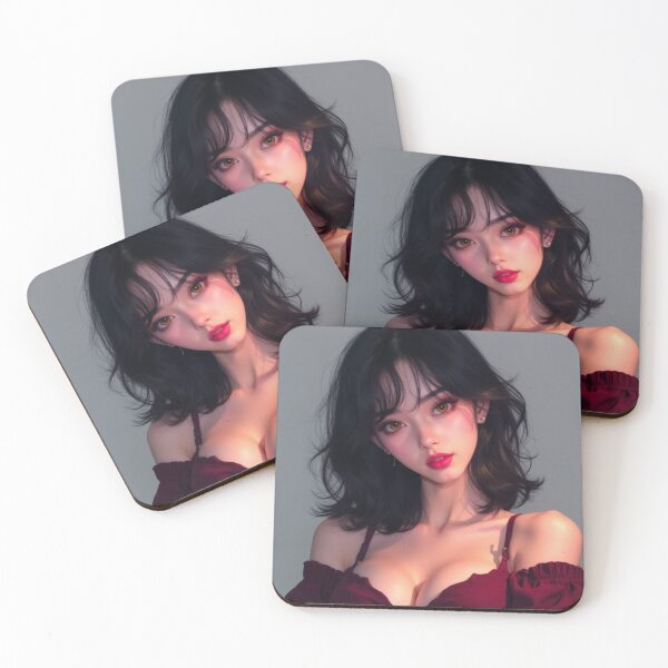 Item preview, Amber in Red | Pretty Girl Portrait designed and sold by KasaHunterHarem.