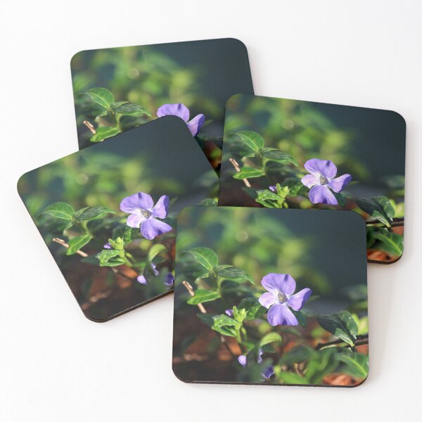 Item preview, Periwinkle flower in sunlight macro designed and sold by TatinkaArtskill.