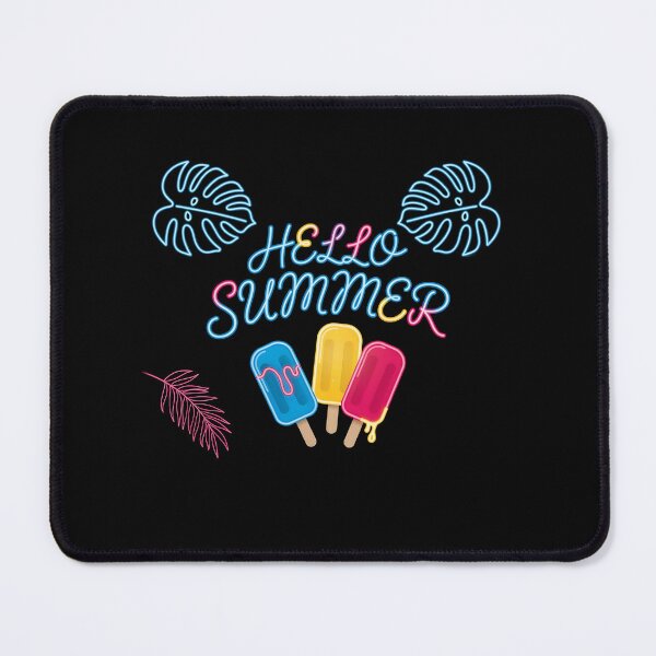 Item preview, Hello Summer Vacation Ice Cream Popsicle Sunny Holiday with Frozen Treats designed and sold by Redgiant87x.