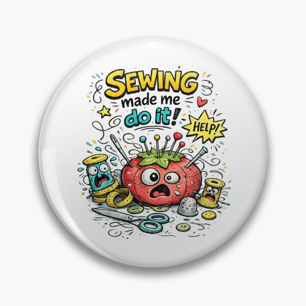 Item preview, Sewing Made Me Do It | Funny Retro Vintage Sewing Cartoon designed and sold by EverStitchStudio ★★★★★.