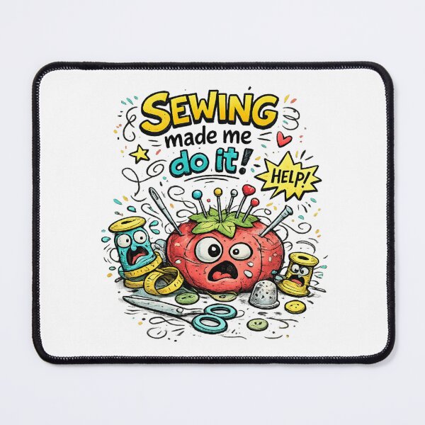 Item preview, Sewing Made Me Do It | Funny Retro Vintage Sewing Cartoon designed and sold by EverStitchStudio ★★★★★.