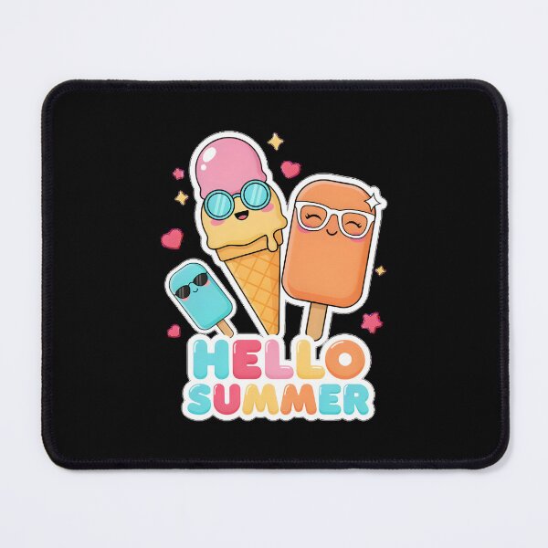Item preview, Hello Summer Vacation Ice Cream Popsicle Cute Seasonal for Ice Cream Lovers designed and sold by Redgiant87x.