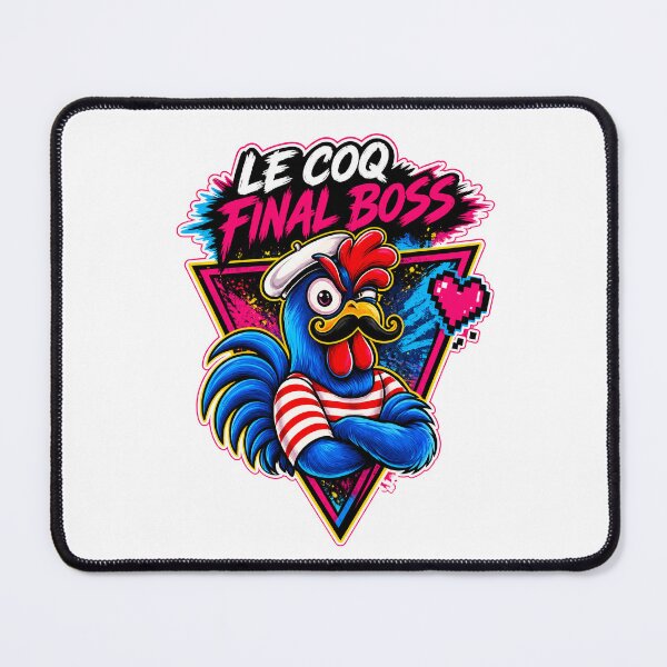 Item preview, Le Coq Final Boss – Retro French Rooster Gamer T-Shirt Design designed and sold by Ramona-Gliga.