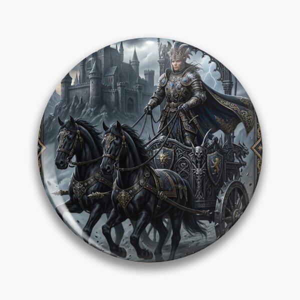 Item preview, The Chariot - Major Arcana tarot card designed and sold by Studio77-Gothic.