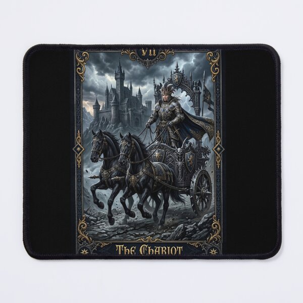 Item preview, The Chariot - Major Arcana tarot card designed and sold by Studio77-Gothic.
