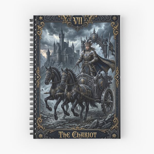 Item preview, The Chariot - Major Arcana tarot card designed and sold by Studio77-Gothic.