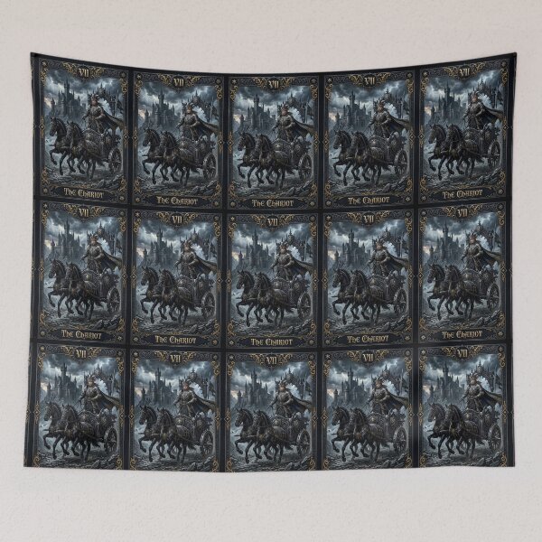 Item preview, The Chariot - Major Arcana tarot card designed and sold by Studio77-Gothic.