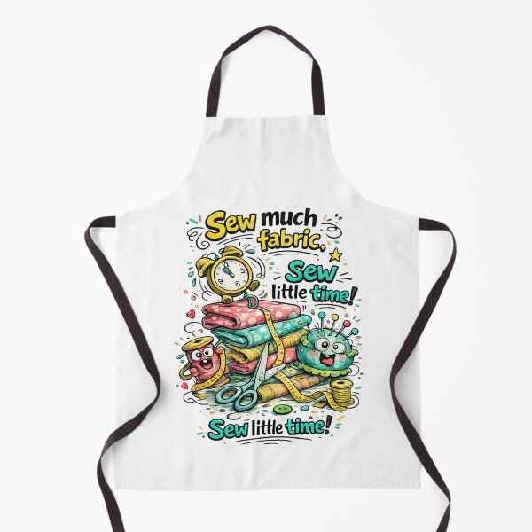 Item preview, Sew Much Fabric, Sew Little Time | Funny Retro Vintage Sewing Cartoon designed and sold by EverStitchStudio ★★★★★.