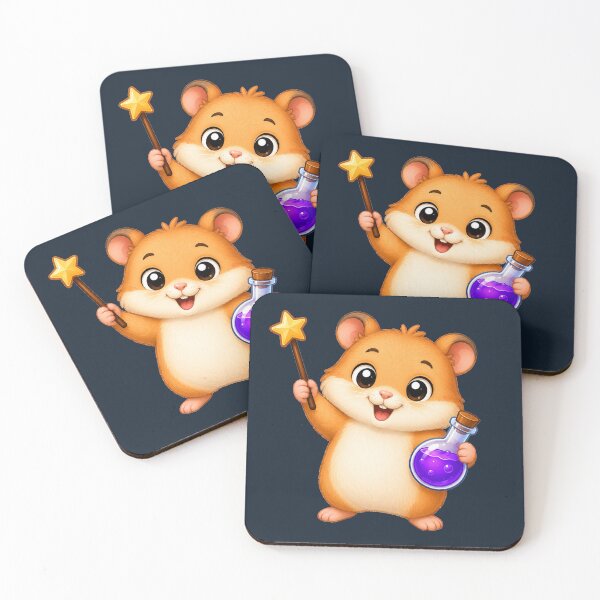 Item preview, Cute Kawaii Wizard Hamster With Magic Wand designed and sold by Seculinator.