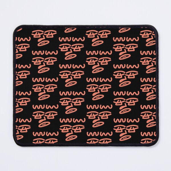 Item preview, Coral Abstract Doodle Face – Minimalist Hand-Drawn Character designed and sold by felipemaldonadoart.