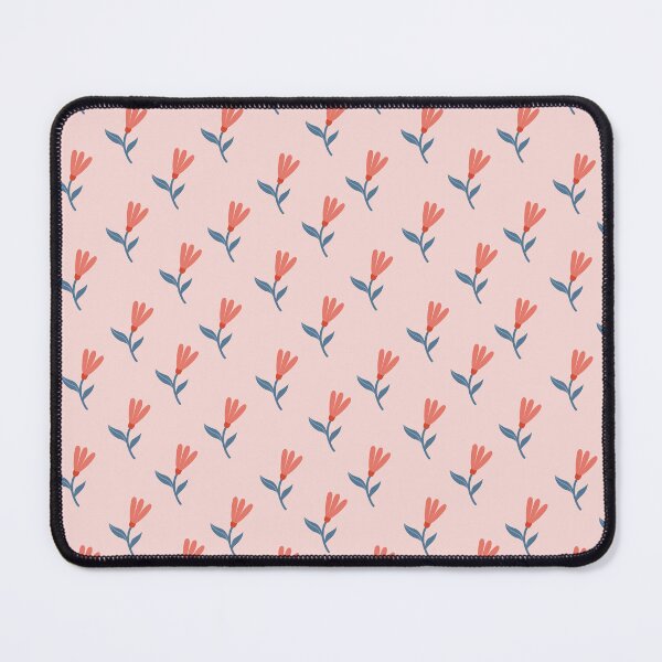 Item preview, Soft Coral Blooms and Blue Leaves Pattern designed and sold by Kozee.