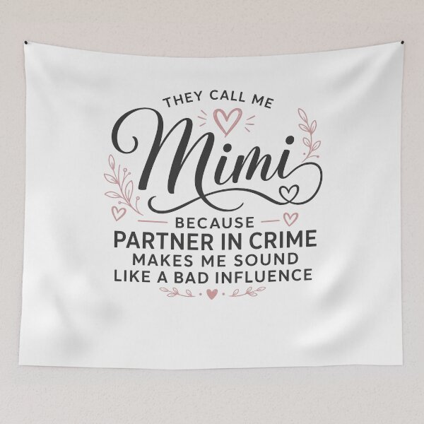 Item preview, Grandma Shirts for Women They Call Me Mimi Because Partner in Crime Mimi Life designed and sold by clothesy7.