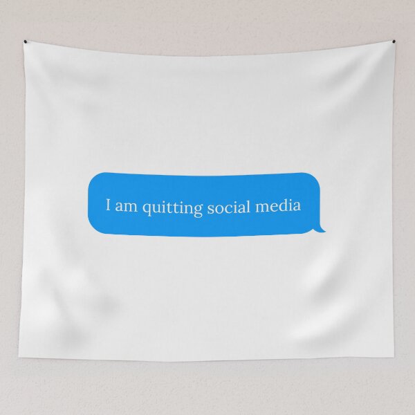 Item preview, Quit social media designed and sold by PrintyRelatable.