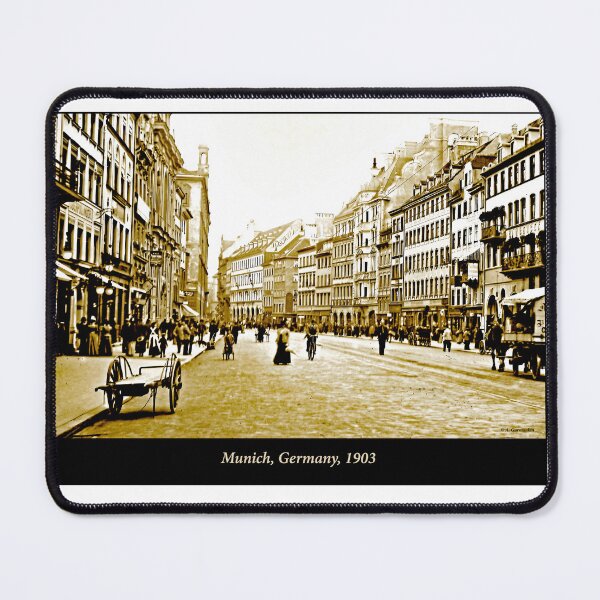 Item preview, Munich, Germany, Street Scene, 1903, Vintage Photograph designed and sold by AMacGPhilly.