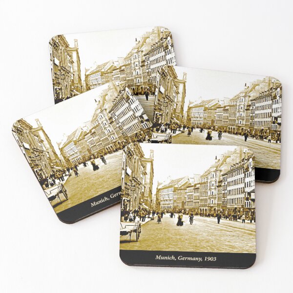 Item preview, Munich, Germany, Street Scene, 1903, Vintage Photograph designed and sold by AMacGPhilly.