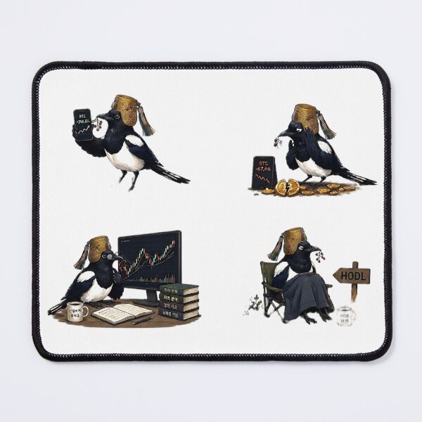 Item preview, Investor Noble Chorangi Magpie Sticker Set | Funny Korean Finance Birds designed and sold by K-Tradition.