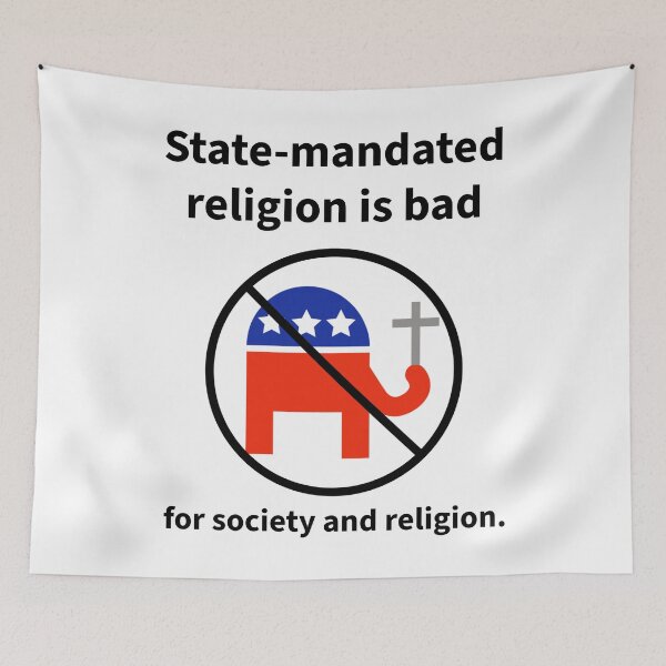 Item preview, State-maintained religion is bad  designed and sold by Rachel the Artist .