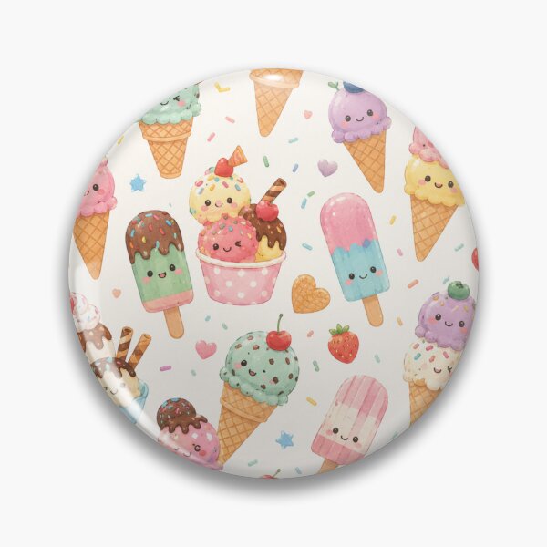 Item preview, Cute Kawaii Ice Cream Pattern designed and sold by 0606PM.