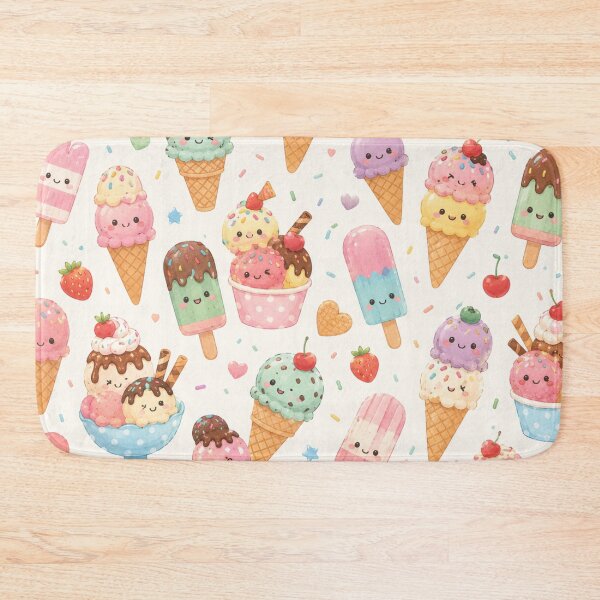 Item preview, Cute Kawaii Ice Cream Pattern designed and sold by 0606PM.