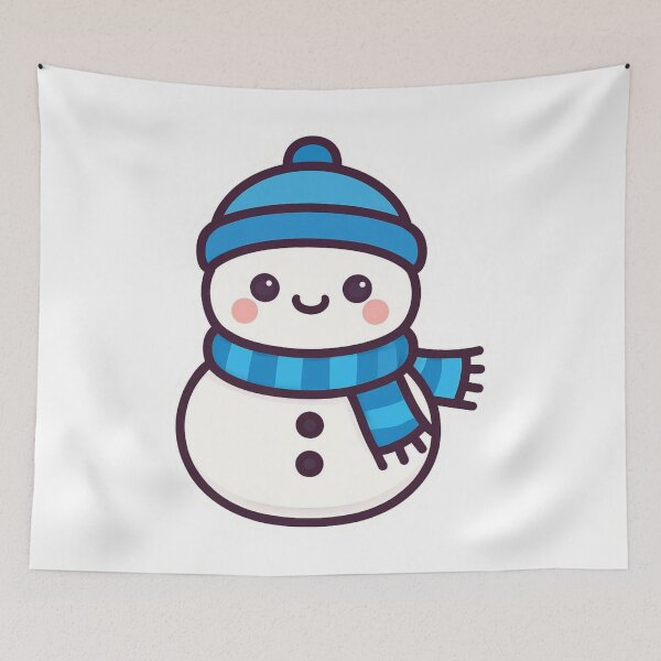 Item preview, Happy Snowman - Winter Holiday Sticker designed and sold by foryouandyours.