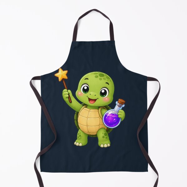 Item preview, Cute Kawaii Wizard Turtle With Magic Wand designed and sold by Seculinator.