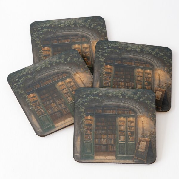 Item preview, Wizards Bookstore Dark Academia Gothic Graphic Art designed and sold by DarkHolyQueen.