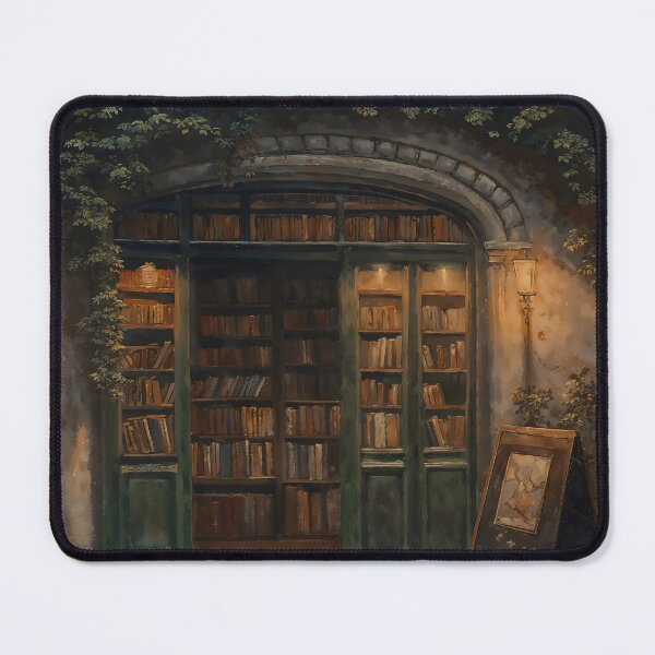 Item preview, Wizards Bookstore Dark Academia Gothic Graphic Art designed and sold by DarkHolyQueen.