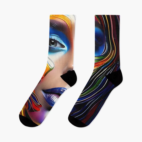Item preview, Abstract Geometric Fusion Portrait Collection designed and sold by ToxicInkArt.