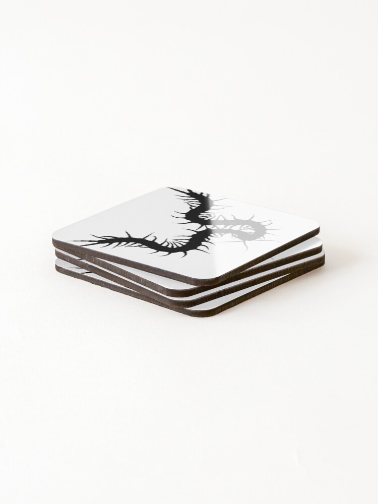 Thumbnail 4 of 5, Coasters (Set of 4), Centipede Sticker designed and sold by CreativityArena.
