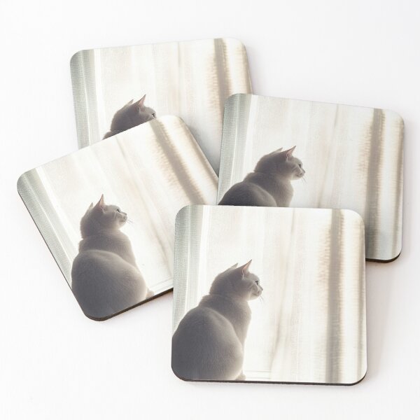 Item preview, Gentle White Cat Gazing Out Window in Soft Morning Light Aesthetic designed and sold by Drissakembili.