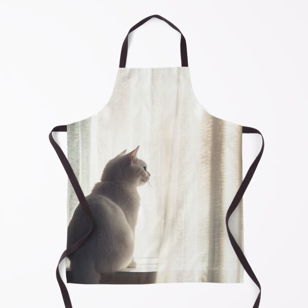 Item preview, Gentle White Cat Gazing Out Window in Soft Morning Light Aesthetic designed and sold by Drissakembili.