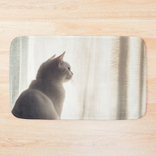Item preview, Gentle White Cat Gazing Out Window in Soft Morning Light Aesthetic designed and sold by Drissakembili.