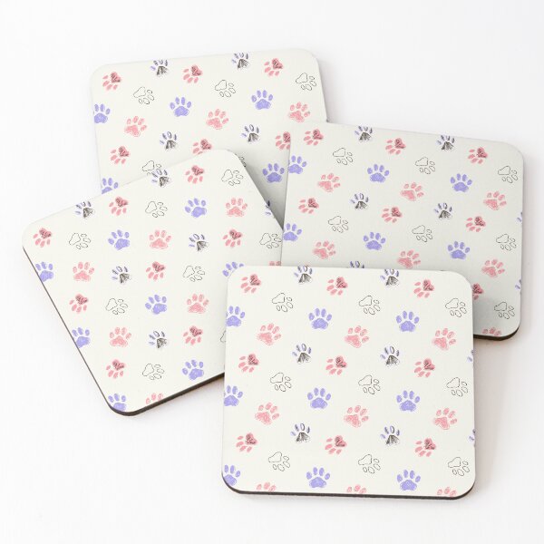 Item preview, Cute Animal Paw Prints Pattern designed and sold by vectalux.