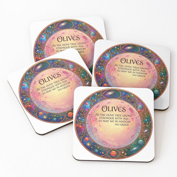 Item preview, Olive Tree Wisdom Inspirational Quote Celestial Moon Art designed and sold by Fatomfatom.