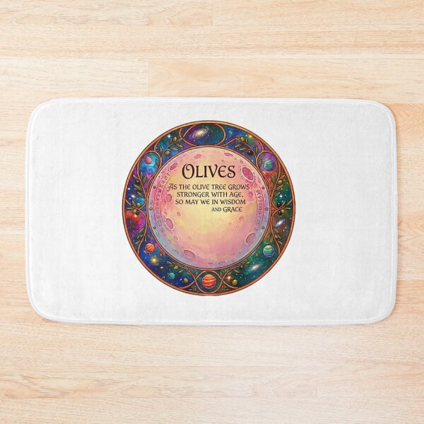 Item preview, Olive Tree Wisdom Inspirational Quote Celestial Moon Art designed and sold by Fatomfatom.