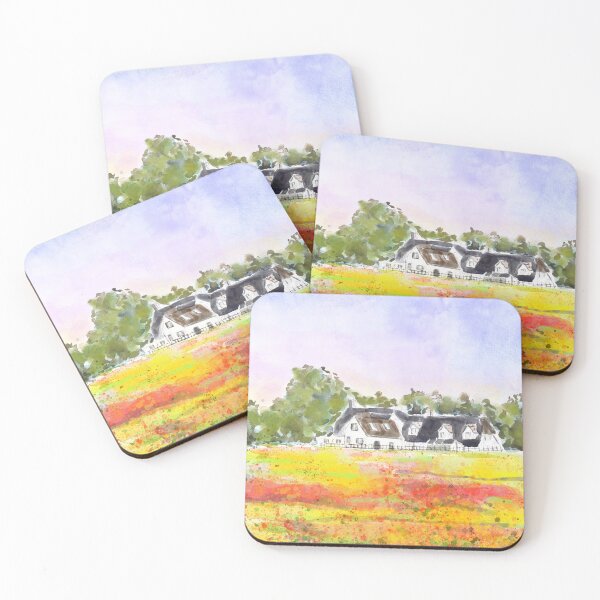 Item preview,  English wildflowers field watercolour painting  designed and sold by ColorandColor.