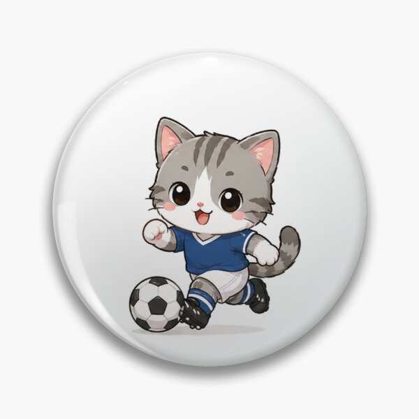 Item preview, Cute Soccer Cat Playing Football designed and sold by  Cat Lady.