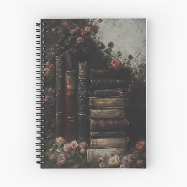 Item preview, Magic Books Stack Dark Academia Gothic Rose Art designed and sold by DarkHolyQueen.