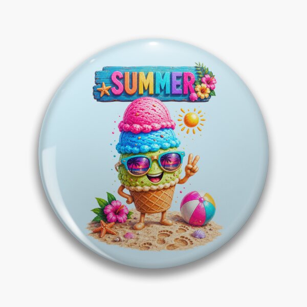 Item preview, Summer Ice Cream Vibes – Cute Beach Ice Cream Cone T-Shirt designed and sold by Aimetoi.