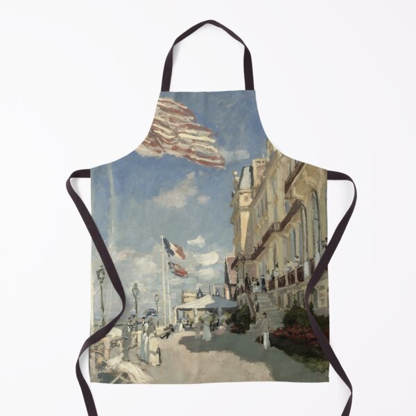 Item preview, Hotel Des Roches Noires Trouville by Claude Monet: Coastal Impressionist Poster designed and sold by artofuniverse.