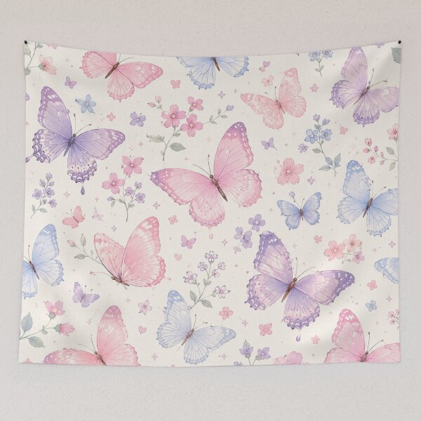 Item preview, Elegant Pastel Butterflies and Flowers designed and sold by 0606PM.