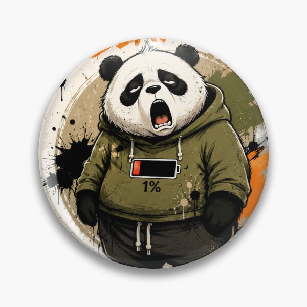 Item preview, Panda Bearly Functioning Funny Art designed and sold by BagFactoryUK.