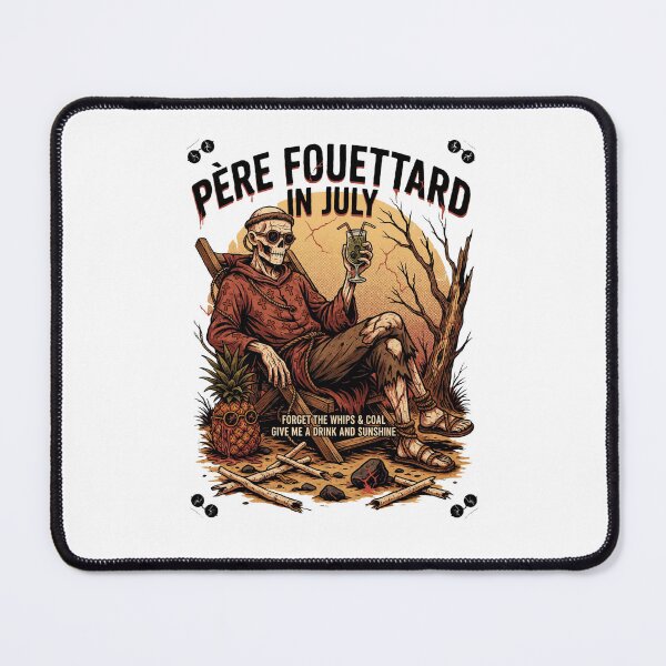 Item preview, Père Fouettard In July – Dark Christmas Folklore Skeleton Horror Funny Beach Shirt V1 designed and sold by DarylWelsh2024.
